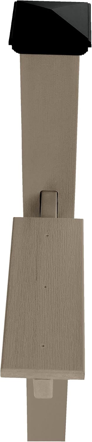 Highwood Hazelton Mailbox Post, Woodland Brown