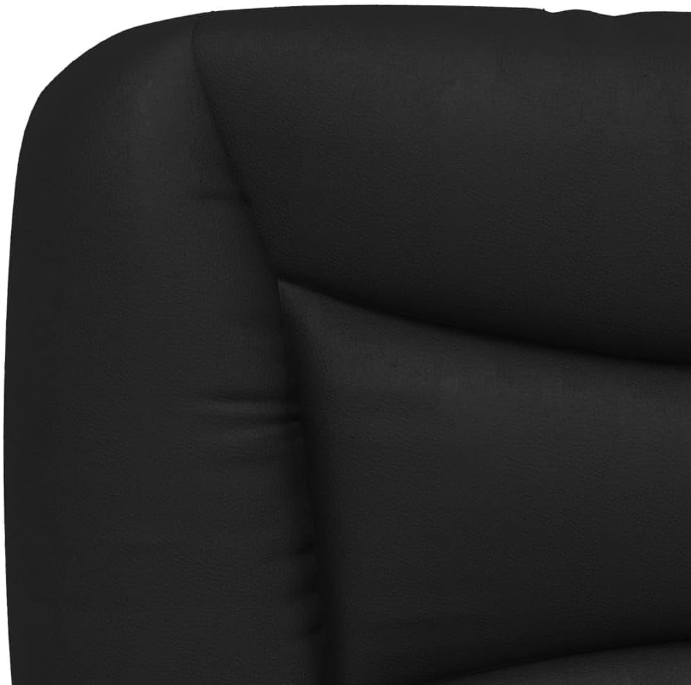 Queen Size Upholstered Platform Bed Frame Black with Headboard Modern Design for Bedroom Comfortable and Durable 61.8 x 85.8 x 29.3 Inches