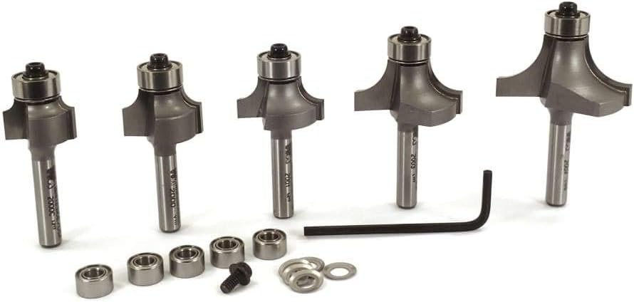 Whiteside Router Bits 502 Round Over and Beading Set with 1/4-Inch Shank