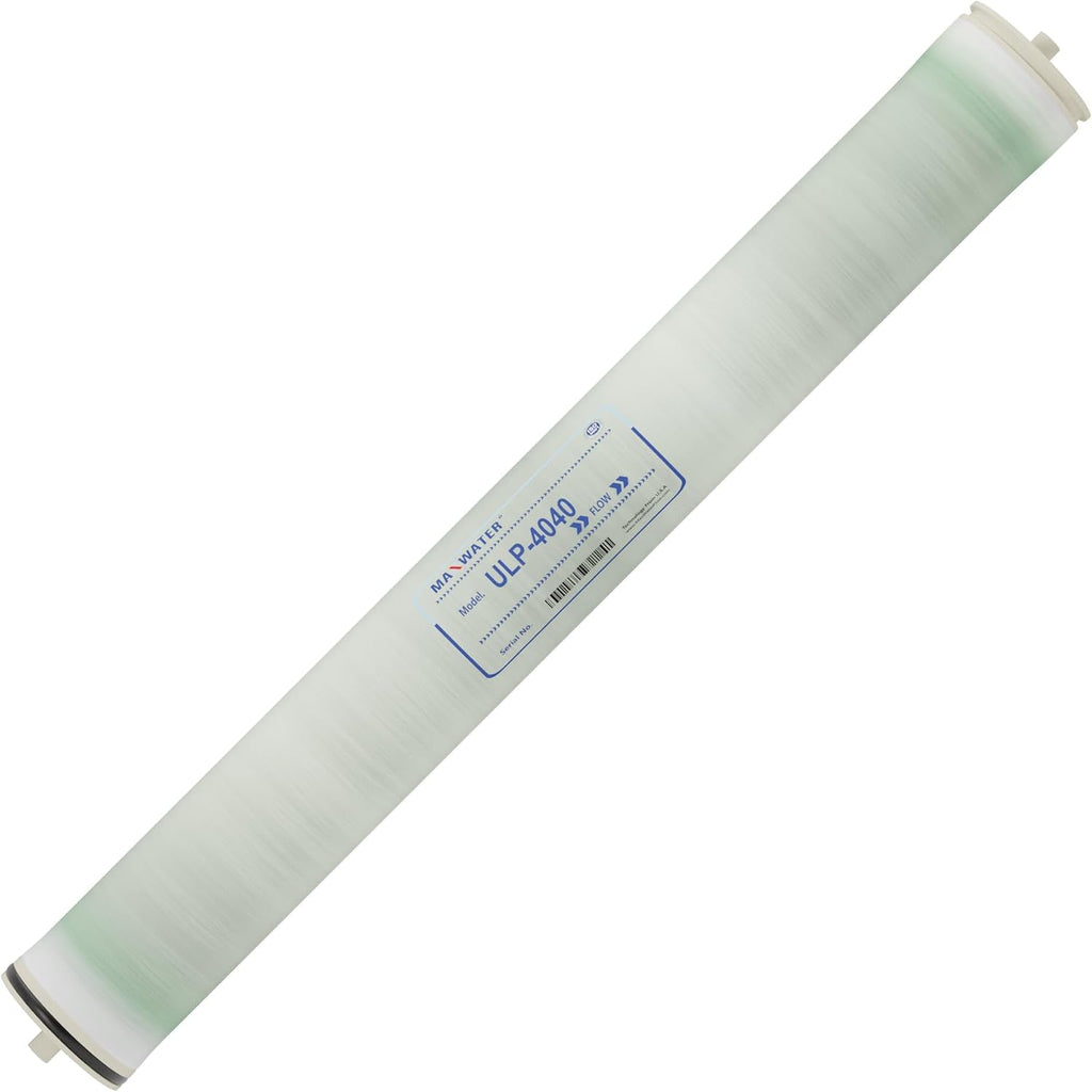 Max Water ULP-4040 Reverse Osmosis 4' x 40' RO Membrane, 2600 GPD For Water Purification Desalination Commercial, Industrial, Agricultural