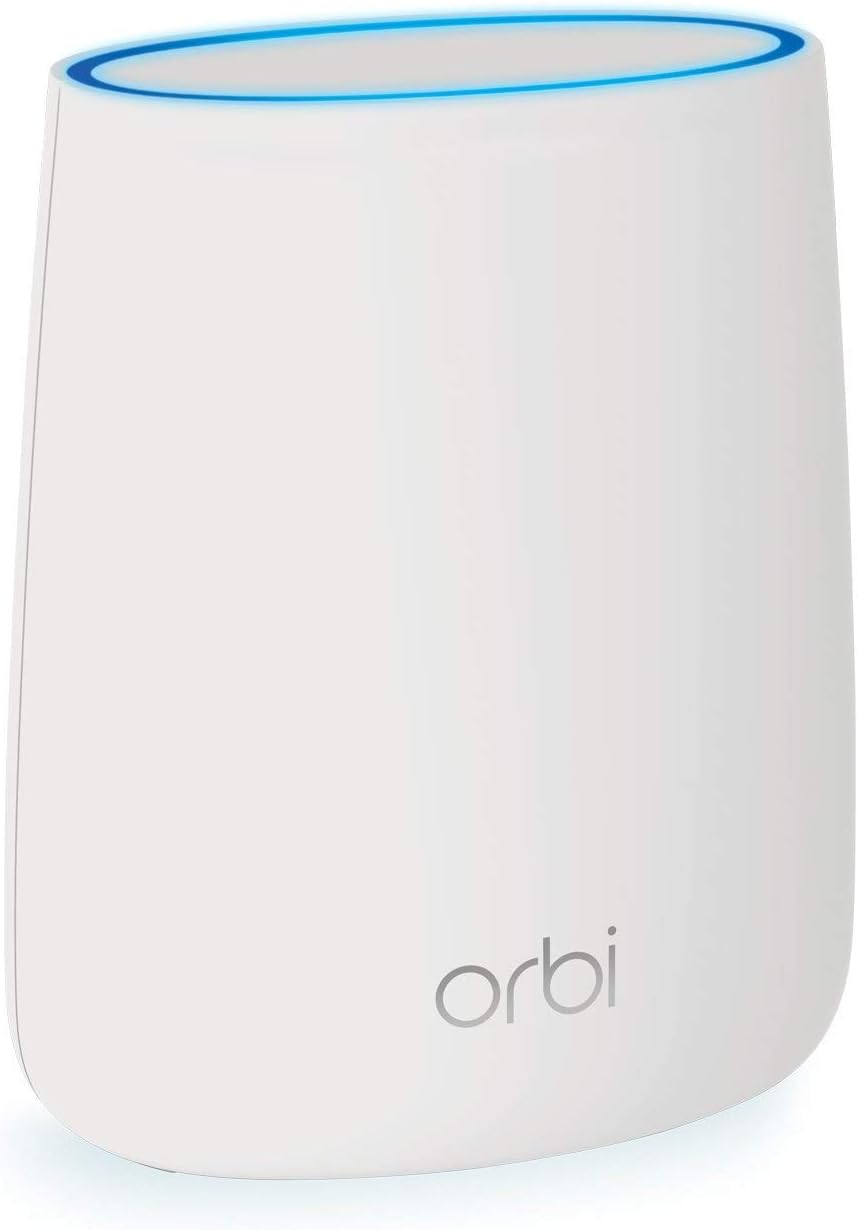 NETGEAR Orbi Whole Home Wifi System Add-On Satellite - White (Renewed)