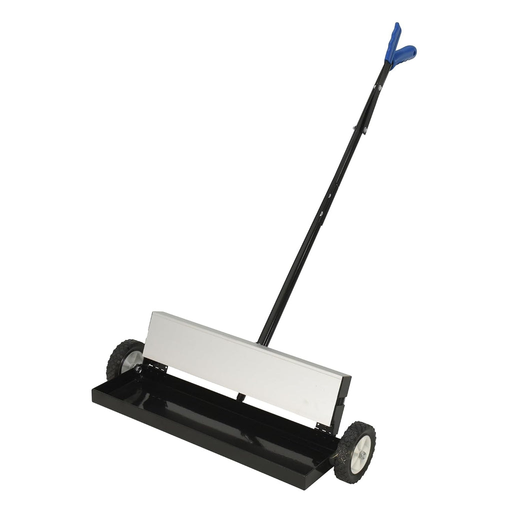 Vestil MPSR-24-B Magnetic Push Sweeper with Bended Handle 38 in. x 39 in. x 41 in. 50 Lb. Capacity Black