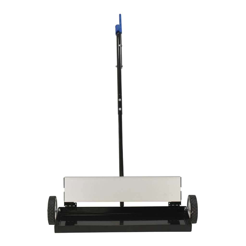 Vestil MPSR-24-B Magnetic Push Sweeper with Bended Handle 38 in. x 39 in. x 41 in. 50 Lb. Capacity Black
