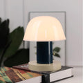 Scandinavian Vintage Bedroom Bedside StudyDesk Light Creative Warm Portable Touch Dimming Rechargeable Mushroom Shape Desk Lamp Boys Girls Room Table Lamp School Library Dormitory Lighting Fixture