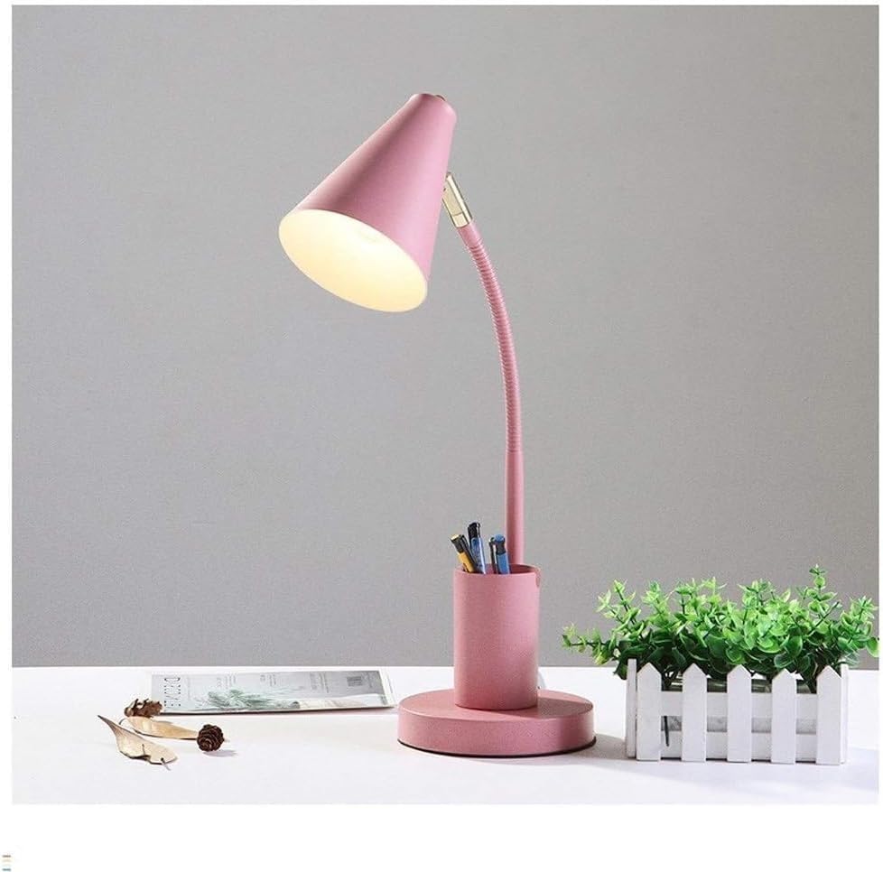 Desk Lamp Led Reading Light Book 3 Brightness Levels with Pen Holder, Perfect for in Bed(Yellow)