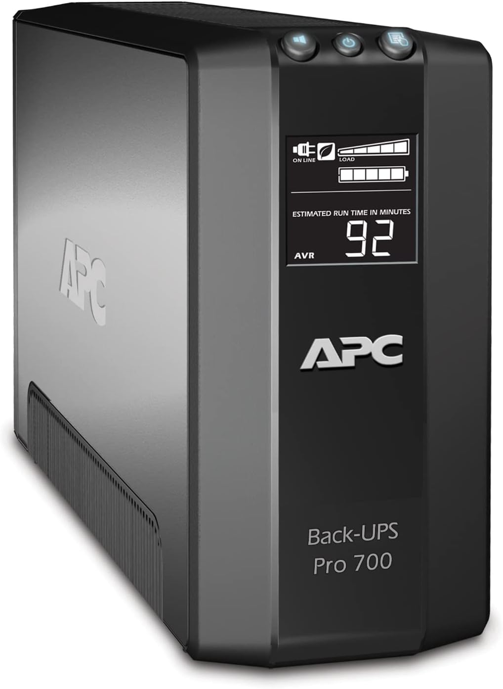 APC Back-UPS Pro 700VA UPS, 420W Battery Backup & Surge Protector, AVR, 6 Outlets (NEMA 5-15R), LCD Display, BR700G Uninterruptible Power Supply for Computers, Wi-Fi Routers, Home Office Electronics