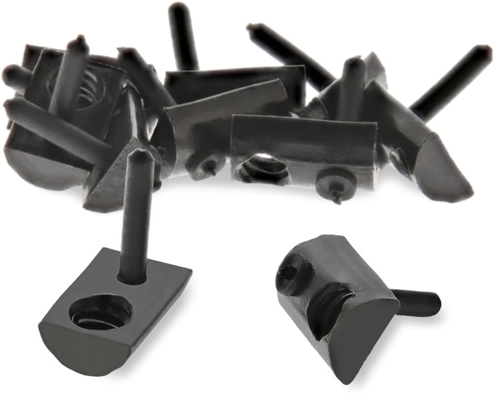 8020, 3376, 10 Series, 1/4-20 Steel Roll in T Nut with Flex Handle - T Slot T-Nut Accessories for T Slot Aluminum Extrusion - Hardware Nuts (1500 Pack)
