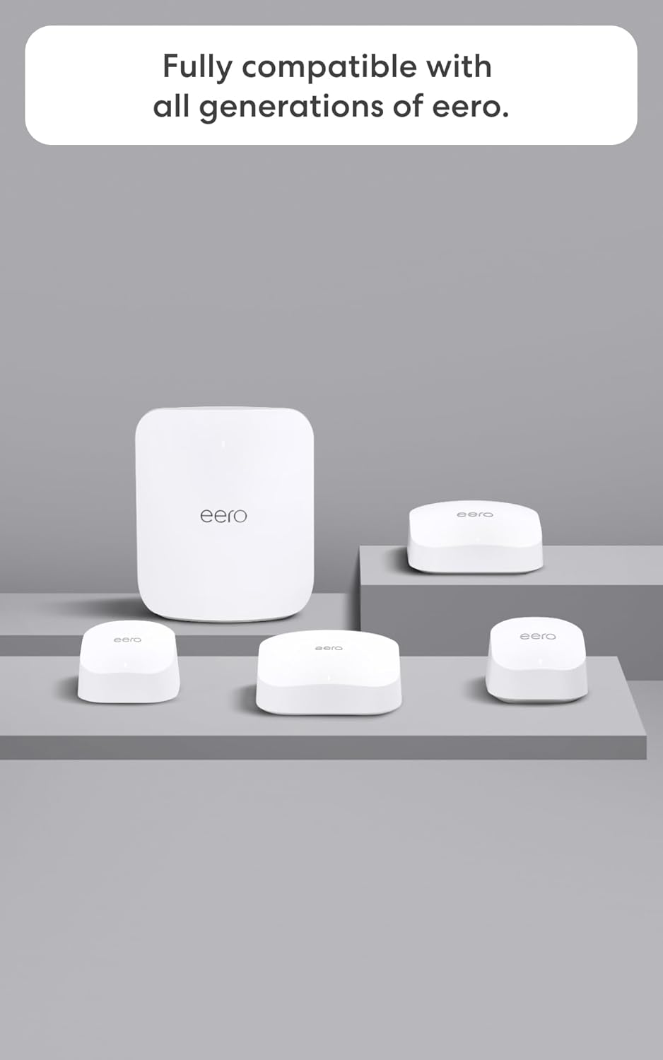 Amazon eero 7 dual-band mesh Wi-Fi 7 router (newest model) - Supports internet plans up to 2.5 Gbps, Coverage up to 4,000 sq. ft., 2-pack