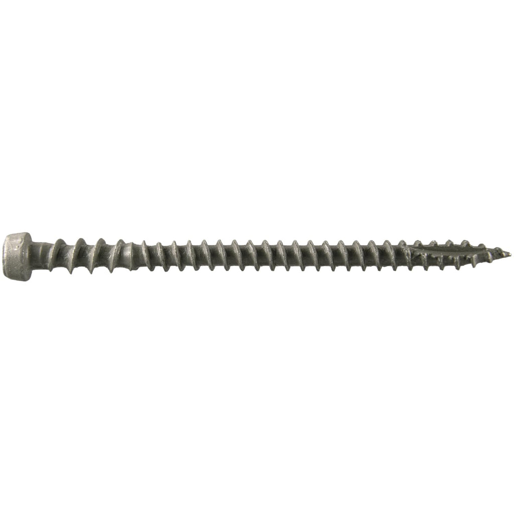 10 x 2-3/4' Castle Gray Composite Decking Wood Screw Torx/Star Drive Head - Exterior Coated - AQC Lumber Compatible - 5 Pound CASE ~3870 Screws