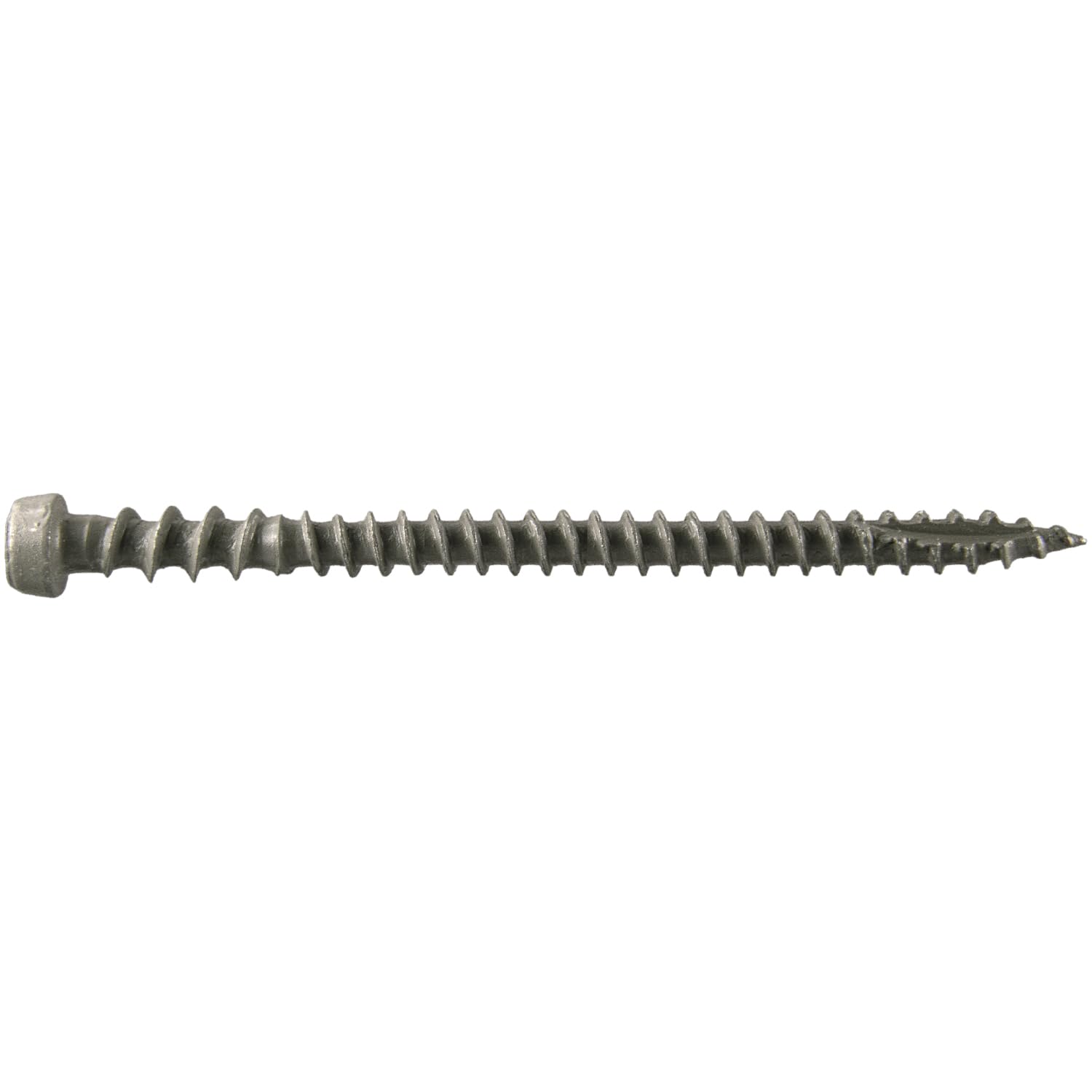Jake Sales #10 x 2-3/4' Castle Gray Colored Composite Decking Wood Screw with Torx/Star Drive Head - Decking Exterior Coated - AQC Lumber Compatible Full Box ~ Screws