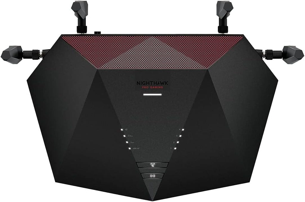 NETGEAR Nighthawk Pro Gaming 6-Stream WiFi 6 Router (XR1000) - Security Features, AX5400 Wireless Speed (up to 5.4Gbps), DumaOS 3.0 Optimizes Lag-Free Server Connections, 4 x 1G Ethernet Ports