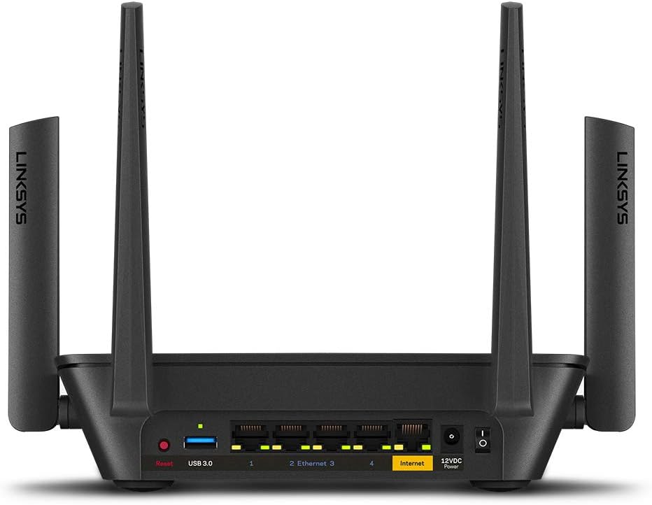 Linksys Mesh Wifi 5 Router, Tri-Band, 3,000 Sq. ft Coverage, 25+ Devices, Supports Guest WiFi, Parent Control, 3.0Gbps (AC3000) - MR9000.