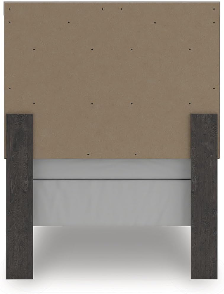 Signature Design by Ashley Prendonea Farmhouse Twin Panel Bed, Foundation or Box Spring Needed, Gray