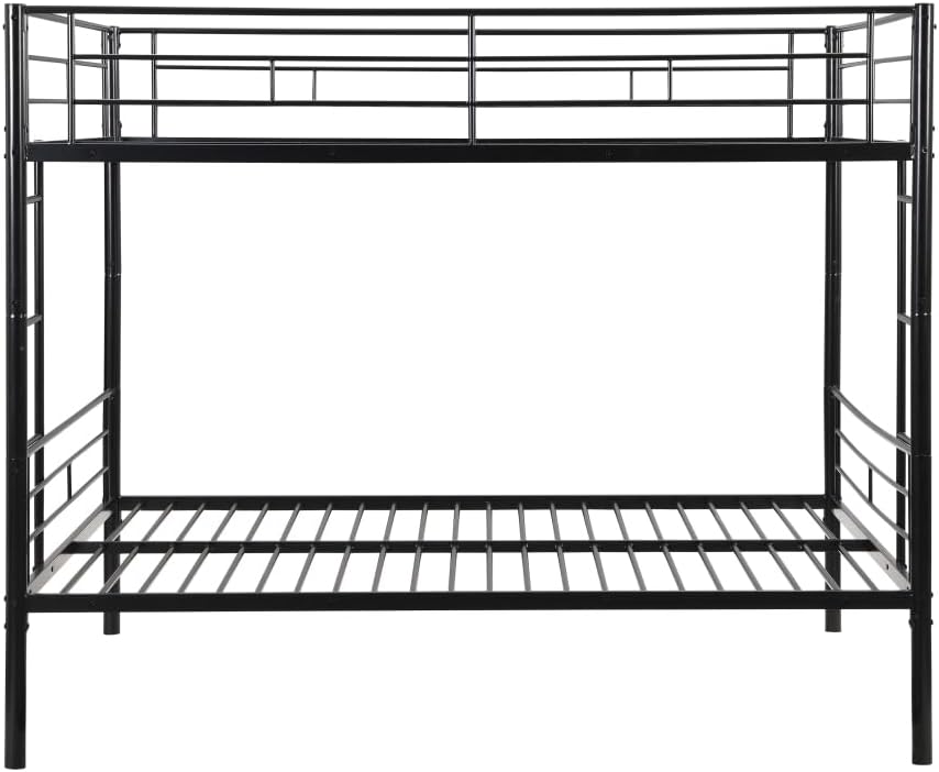BUNK Bed Pink Twin Over Twin (Black + Metal-4)