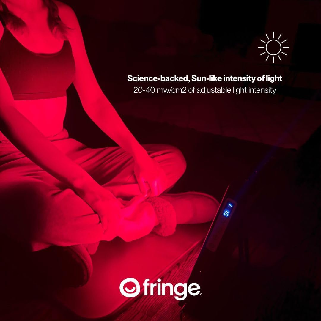Fringe Red Light Panel, Has Both Red Light 660nm and Infrared Light 850nm, 360 LED Lights, Sports Recovery (Therapy Panel 189W) Ideal for Pain Relief, Sleep and Energy Recovery