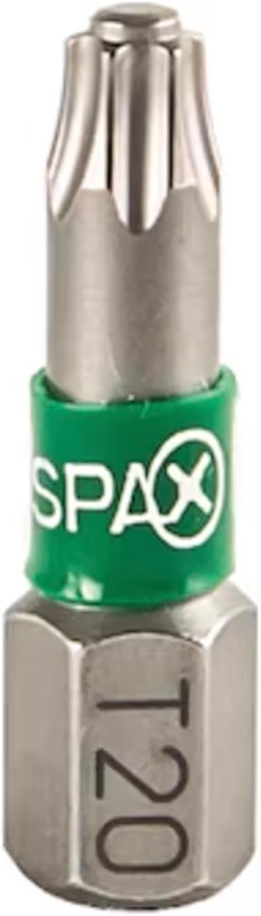SPAX #8 x 1-1/4' Exterior Wafer Head Wood Screws Construction Torx T-Star Plus (2500 EA) Bulk Pail Includes 4 Bits Rust Resistant