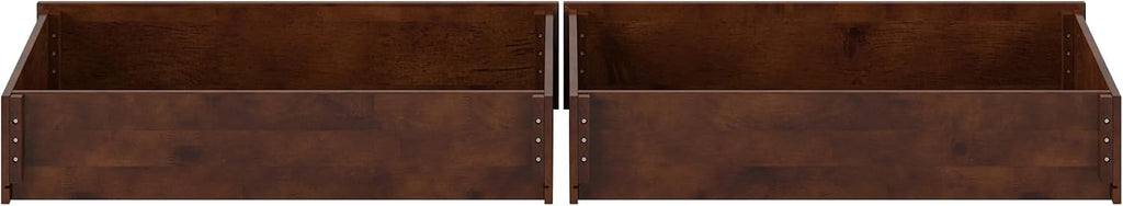 AFI, Mid-Century Modern Under Bed Storage Drawers, Twin/Full, Walnut