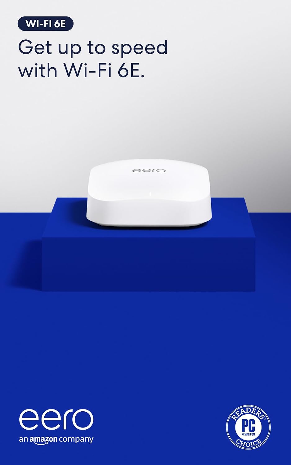 Amazon eero Pro 6E mesh wifi router - Supports internet plans up to 2.5 Gbps, Coverage up to 2,000 sq. ft., Connect 100+ devices, 1-pack