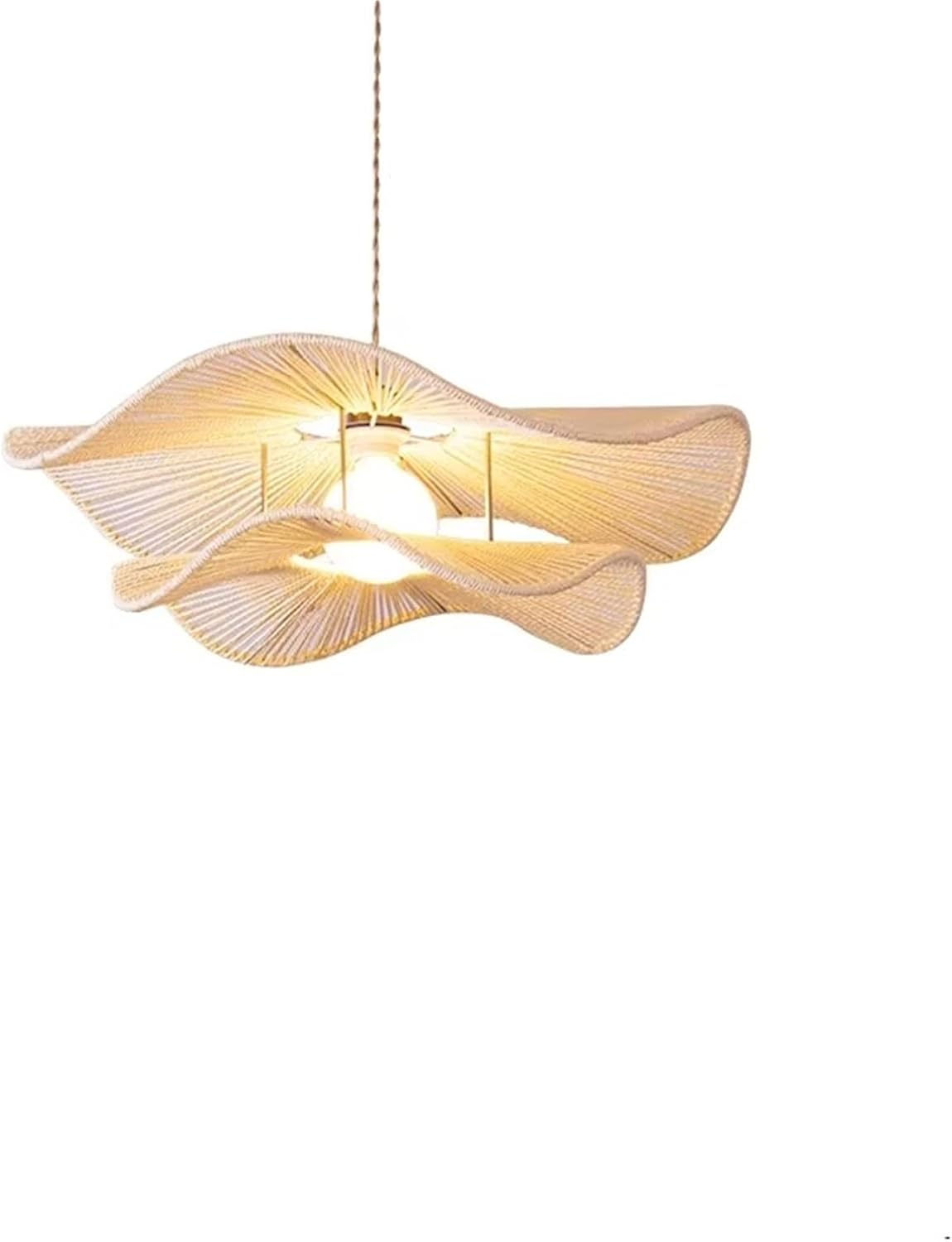 Minimalism E27 Led Pendant Lights Dining Room Hand Knitted Hemp Rope Suspend Lamp Fixtures Droplight Led Luminaria