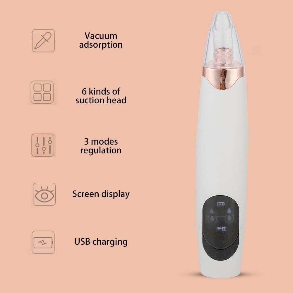 Electric Blackhead Removal, Electronic Facial Pore Cleaner, Vacuum Suction Device, Cleaning Set, Machine, Beauty