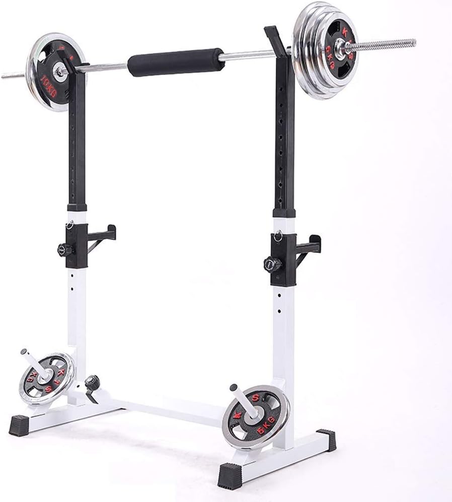 Dip Stands Bench Press Squat Rack Adjustable Weight Bench Squat Rack Barbell Set Fitness Equipment Bracket Men's Bell Rack Home Fitness Equipment Dumbbell Stool,