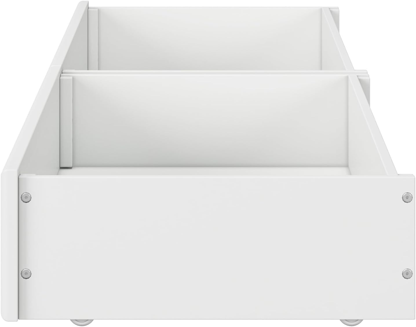 AFI, Mid-Century Modern Under Bed Storage Drawers, Twin/Full, White