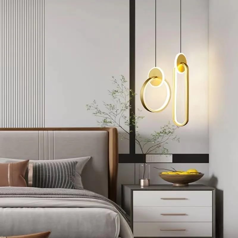 Room Decor Ring Lustres Chandeliers Luminaria Suspension Pendant Lights Lamps Luminaire,for Living Room