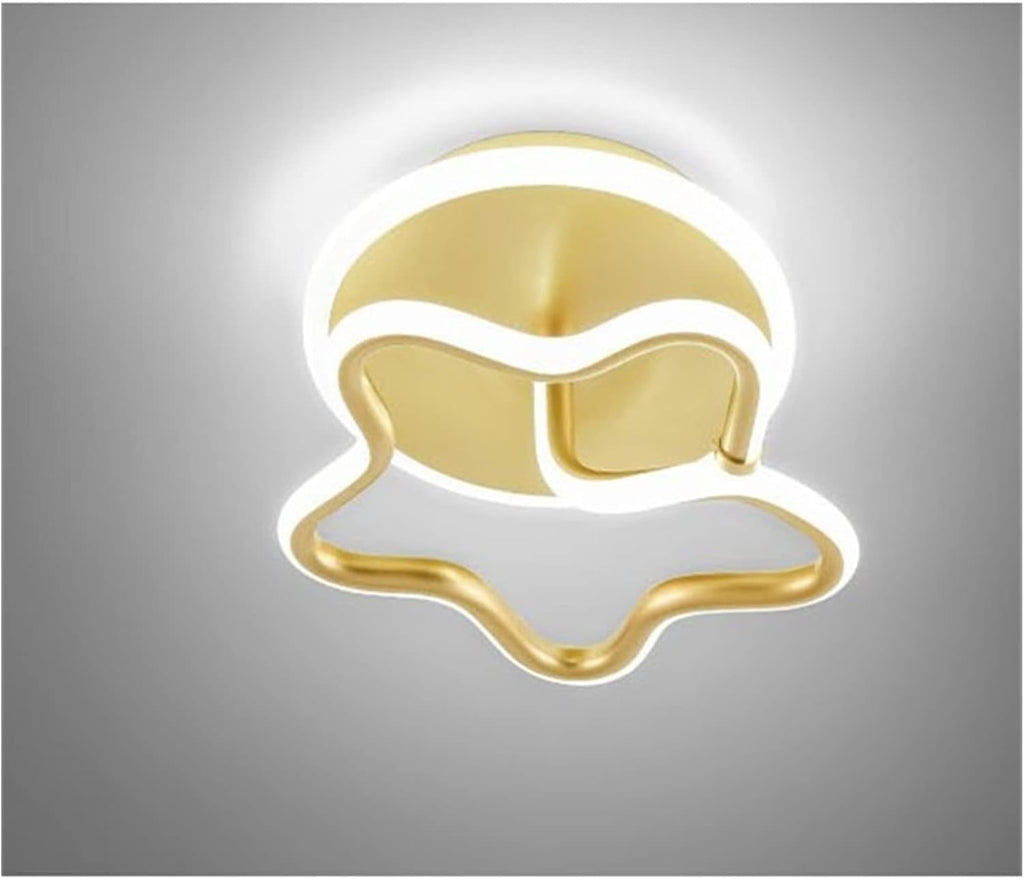 Gold Led Ceiling Lights Compatible with Living Room Bedroom - Hall Corridor Lamp Stars Loft Stairs Light Luminaria,Chandelier