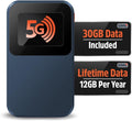 Solis Edge 5G Hotspot Device, Bundle Includes Lifetime Data (12GB Per Year) and 30GB Global Data, WiFi in 140+ Countries, Access 300+ Mobile Carriers, Portable Internet by SIMO