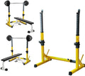 Adjustable Squat Rack Weight Table Home Bench Press Weight Bench Barbell Rack Fitness Exercise Set Bench Press Dumbbell Rack