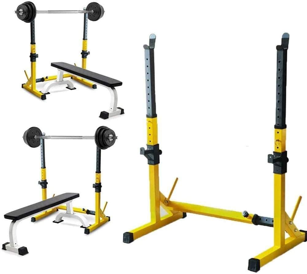 Adjustable Squat Rack Weight Table Home Bench Press Weight Bench Barbell Rack Fitness Exercise Set Bench Press Dumbbell Rack