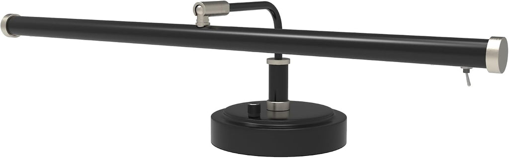 Cocoweb 19' Black with Brass Accents LED Directional Piano Desk Lamp - PLED101D (Satin Nickel)