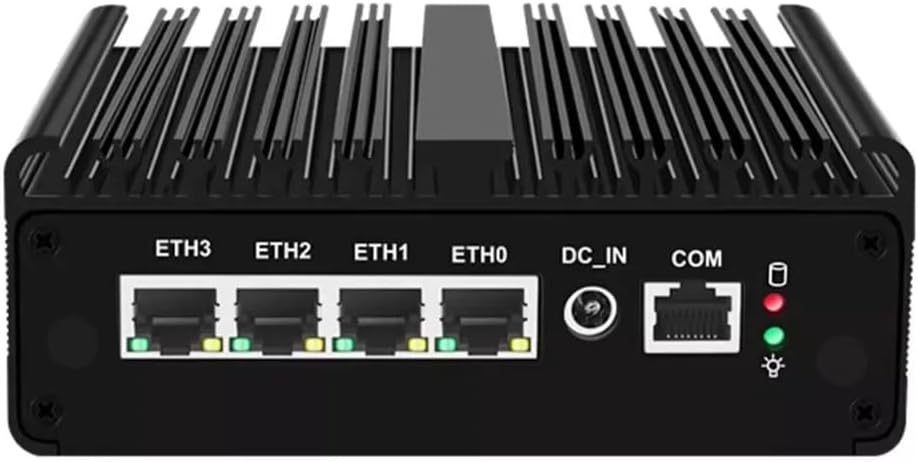 Fanless Mini PC 6305 with M.2 Nvme 4*i226 2.5G LAN, Micro Firewall Appliance 2*USB3.0,SIM Card Slot, WiFi,Mini Desktop Computer Hardware, Micro Router Appliance, AES-NI, OPNsense,NO RAM NO SSD