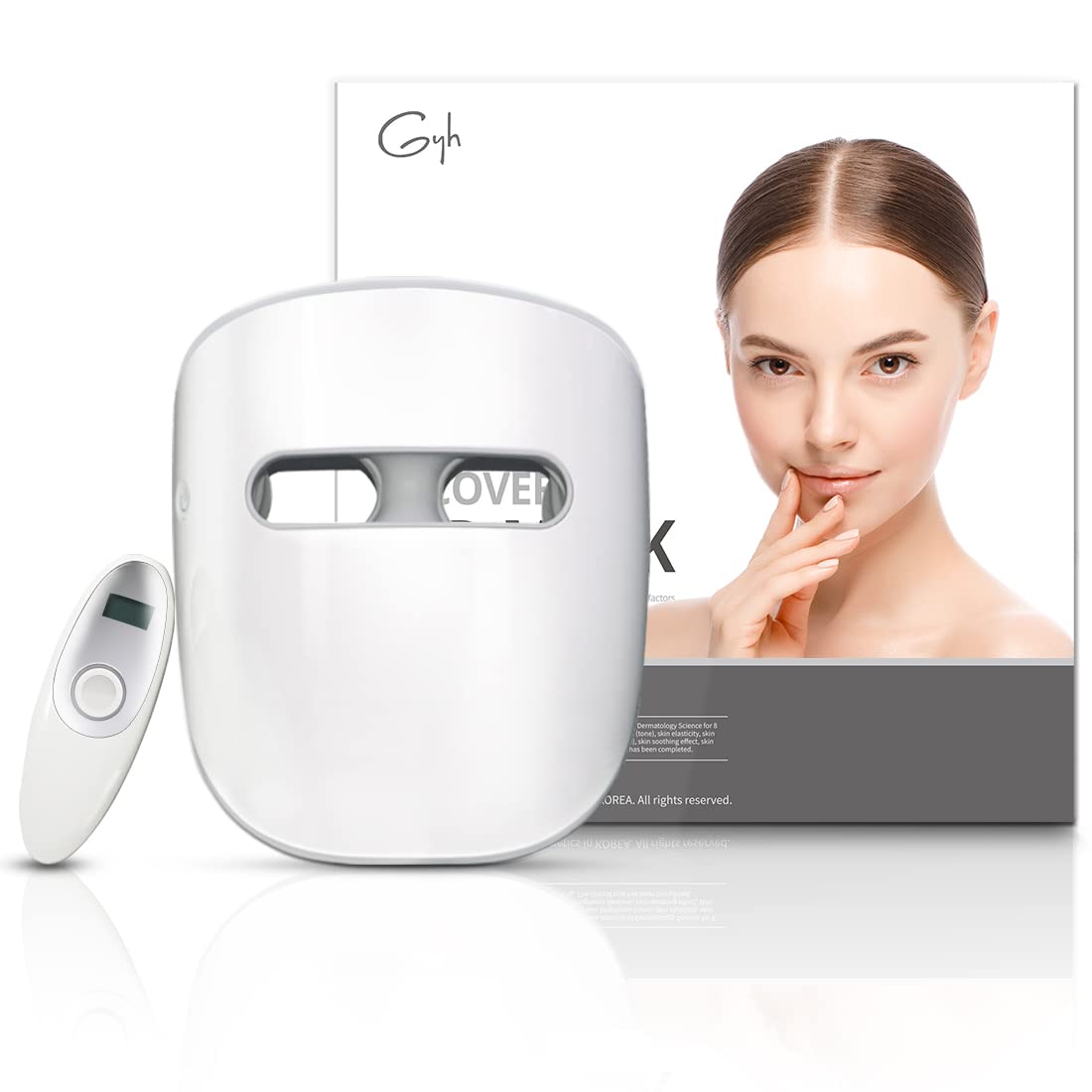 Led Face Mask Light Therapy, Red Light Therapy for Face, FSAHSA Eligible, Wireless High Dose Red, Infrared & Blue Light Therapy Mask for Skin Care, Anti-ageing Cloud-S (RB-014)