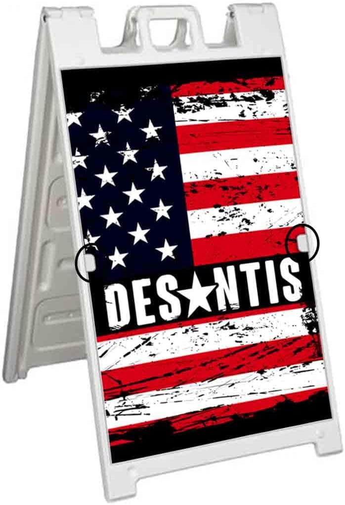 Desantis 2024 (24' X 36') Deluxe A-Frame Signicade, Includes 2 Removable Panels & Stand | Election, Political, Republican, Vote