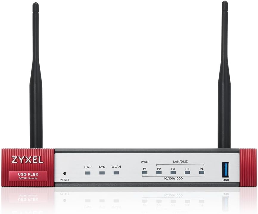 Zyxel USGFLEX50AX ZyWALL VPN Network Security Firewall Router | Hardware Only | Integrated WiFi 6 | Home & Small Business | Up to 25 Users | Nebula Cloud Option