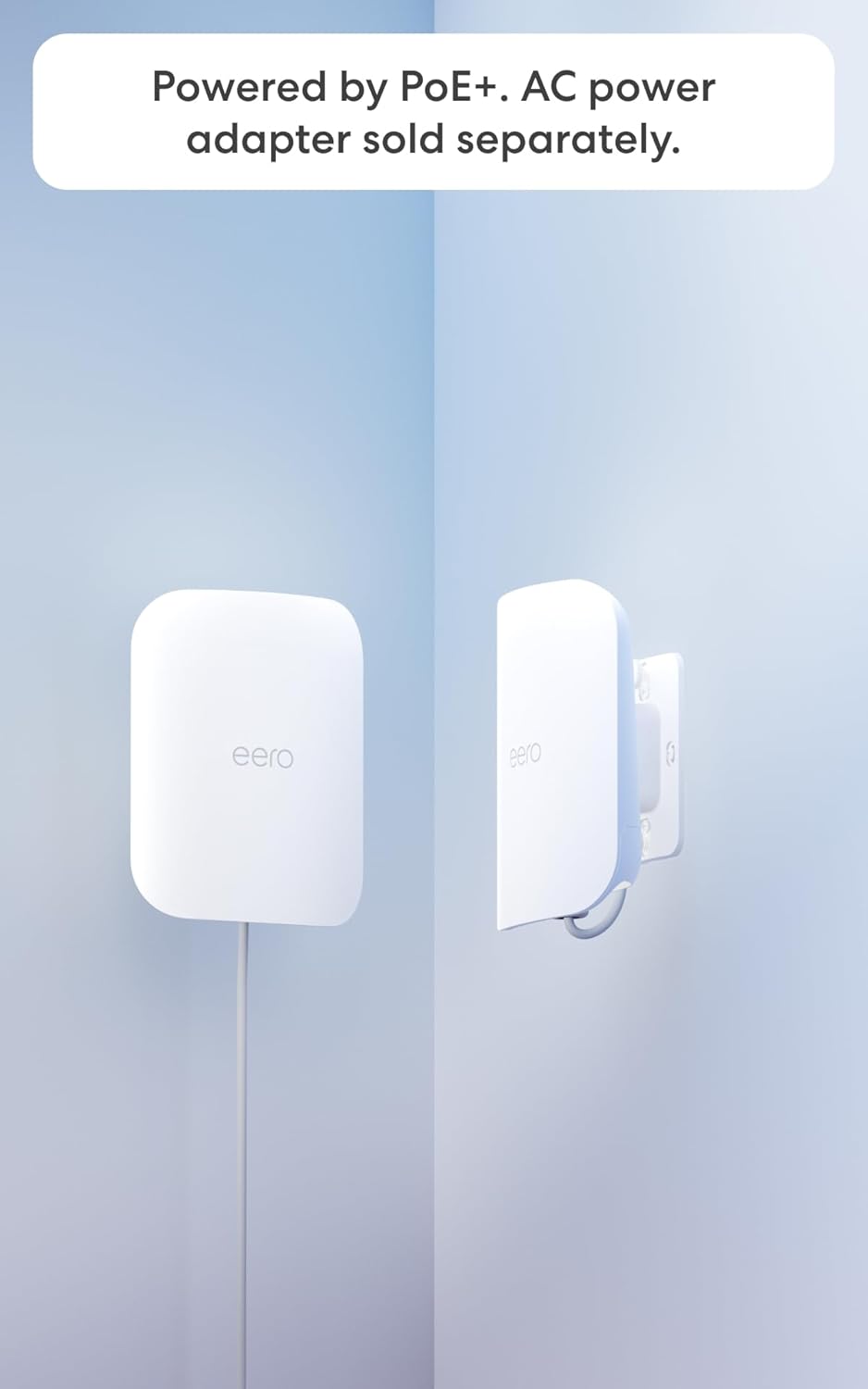 Amazon eero Outdoor 7 PoE mesh wifi router, Weatherproof rating of IP66, Coverage up to 15,000 sq. ft. outdoors, AC power adapter not included, 1-pack