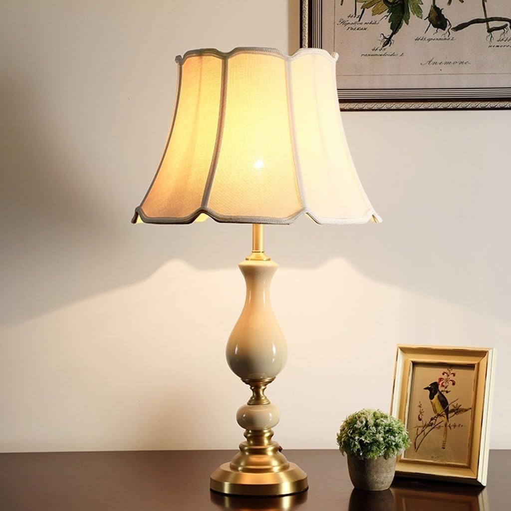 All-Copper American Table Lamp Bedside Living Room Sofa Corner Stylish Simple Modern Warm Ceramic Decoration Desktop