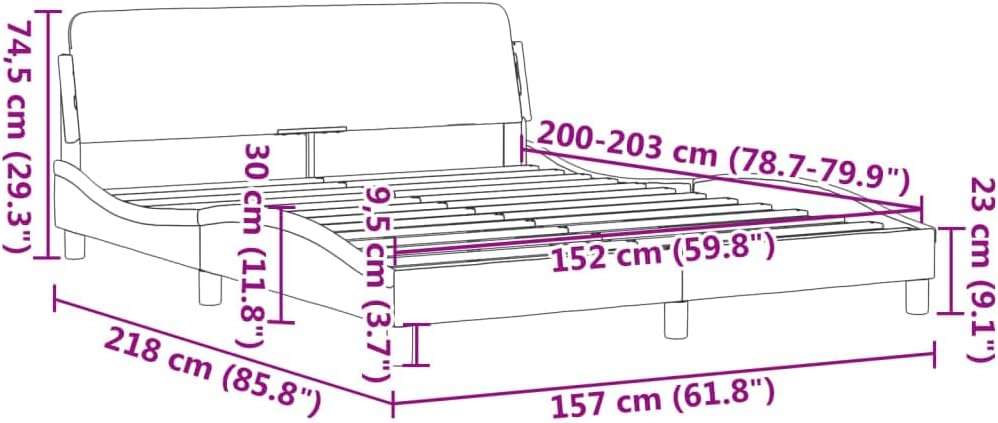 Queen Upholstered Bed Frame with Storage Platform Bedframe Dark Grey Velvet Modern Bedroom Furniture