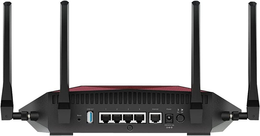 NETGEAR Nighthawk Pro Gaming 6-Stream WiFi 6 Router (XR1000) - Security Features, AX5400 Wireless Speed (up to 5.4Gbps), DumaOS 3.0 Optimizes Lag-Free Server Connections, 4 x 1G Ethernet Ports