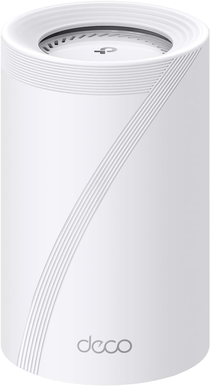 TP-Link Deco 7 Pro BE17000 Tri-Band Wi-Fi 7 Whole Home Mesh System | 9-Stream, 10G RJ45/SFP+ Combo | Multi-Gig Wired Backhaul | Up to 3,300 Sq.ft | HomeShield, MLO, 320 MHz | BE77 1-Pack Router