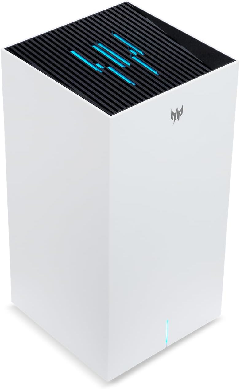 Predator Connect T7 Wi-Fi 7 BE11000 Mesh Gaming Router | Intel Killer Prioritization Engine | Up to 3000 Sq. Ft. | Up to 200 Devices | 2.5Gbps WAN & 2 x 1Gbps LAN | Lifetime Internet Security