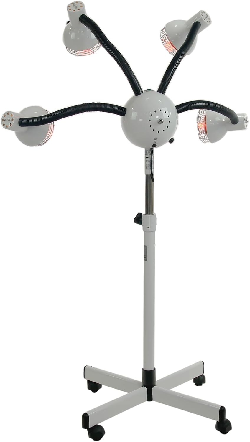 SKINACT 5 Head Infrared Heat Lamp with Flexible Arms, Infra red lamp, Infrared Light