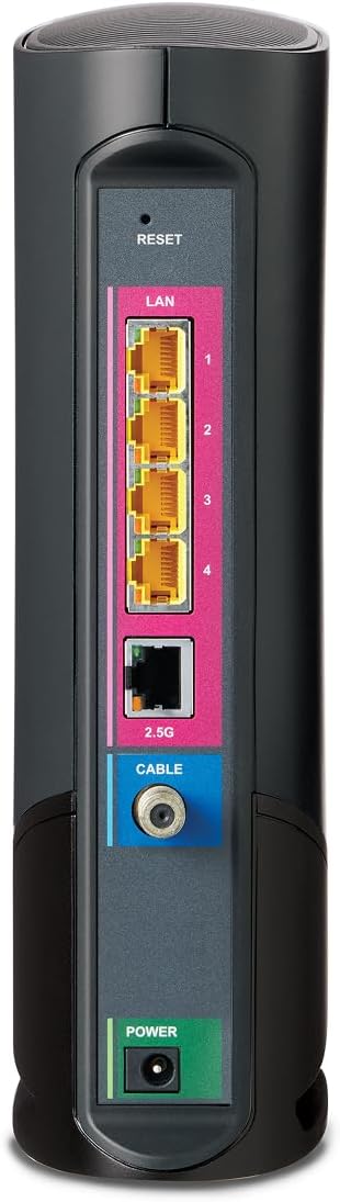 Arris (G36-RB) - Cable Modem Router Combo - Fast DOCSIS 3.1 Multi-Gigabit WiFi 6 (AX3000), Approved for Comcast Xfinity, Cox, Spectrum & More, 1.2 Gbps Max Speeds - Renewed