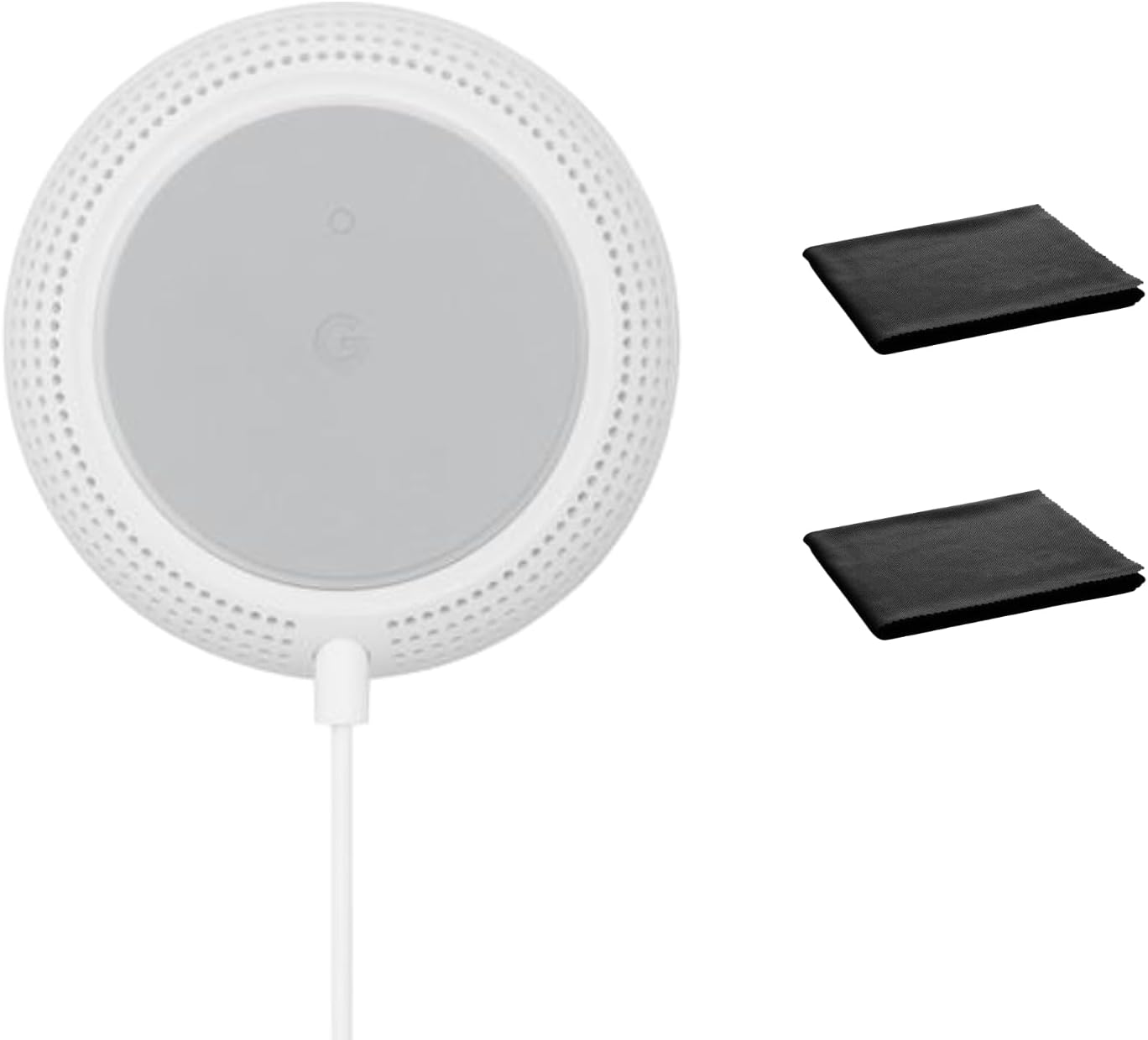 Google Nest WiFi Mesh Router (AC2200) with 2 Points, Google Assistant Built-in, 3-Pack, Snow – Whole Home Coverage up to 5400 Sq Ft, Multiple 4K Streams, Handles 200 Devices, W/ 2X Microfiber Cloths