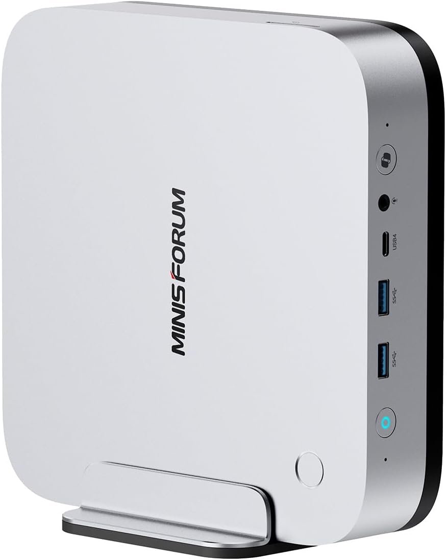MINISFORUM AI X1 Pro-470 Mini PC AMD Ryzen AI 9 HX 470(12C/24T) 32GB DDR5 1TB SSD Desktop Computer, HDMI|DP|2xUSB4 Output, 2xRJ45 Port, WiFi7, BT5.4, AMD Radeon 890M Graphics