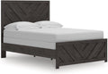 Signature Design by Ashley Prendonea Farmhouse Full Panel Bed, Foundation or Box Spring Needed, Gray