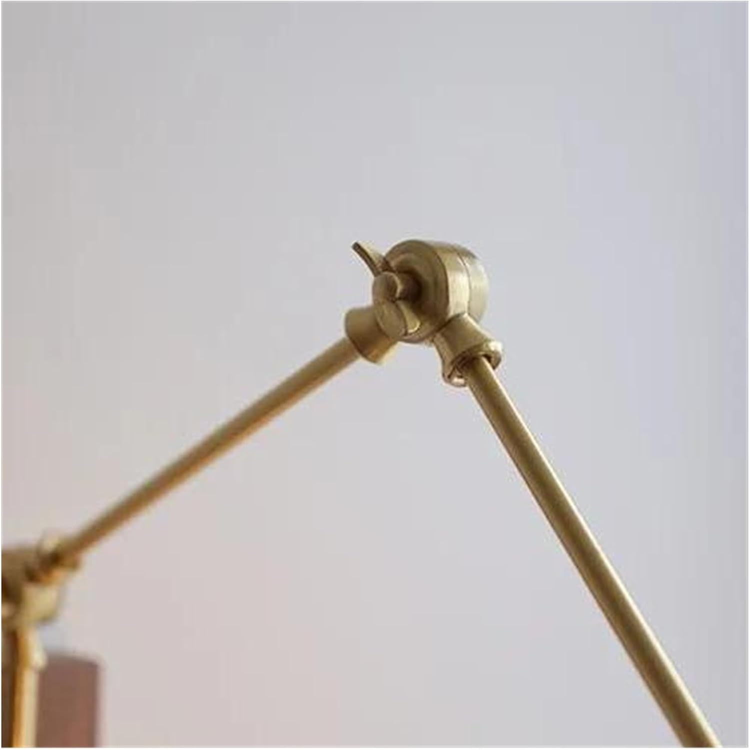 Wall Sconces, Pull Chain Switch LED Wall Light Fixtures Copper Long Arm Walnut Home Indoor Lighting Nordic Modern Wandlamp Luminaria(B)