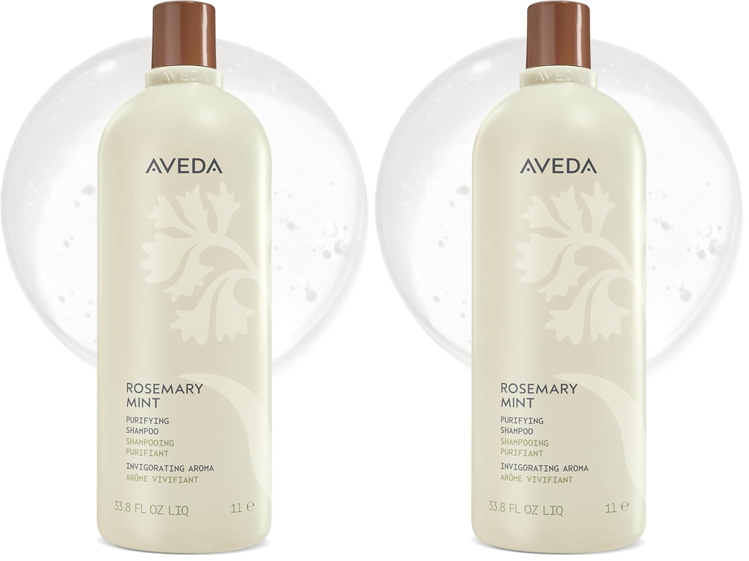 Aveda Rosemary Mint Purifying Shampoo | Clarifying Shampoo | Gently Removes Buildup, Adds Shine | For Normal to Oily Hair, Fine to Medium Hair Types | Invigorating Aroma| 97% Naturally Derived*