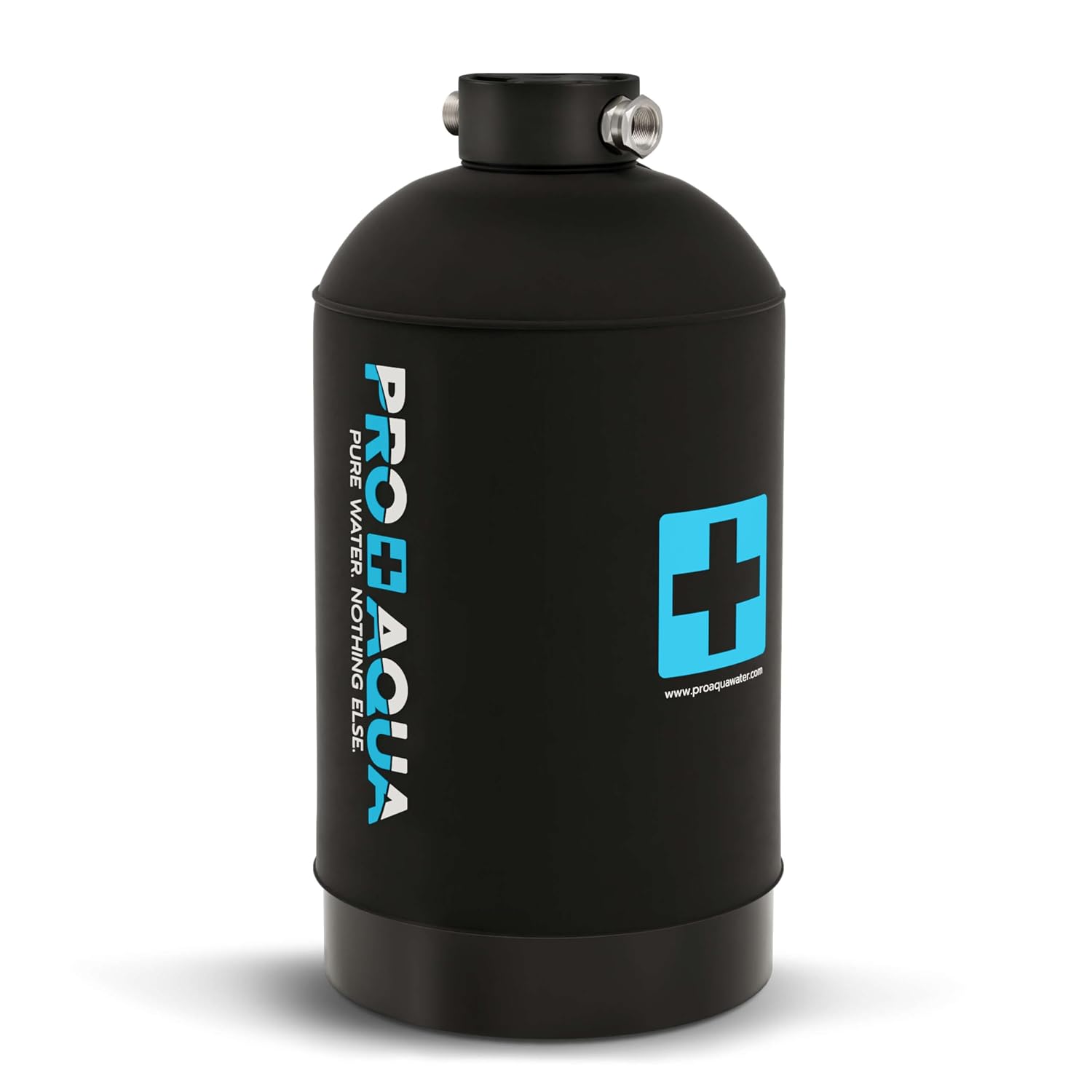 PRO+AQUA 16,000 Grain Portable Water Softener for RV, Trailers, Boats, Mobile Car Wash, Pressure Wash – Protects Water Systems from Hard Water Damage and Corrosion, with Pre-Filled High-Capacity Resin